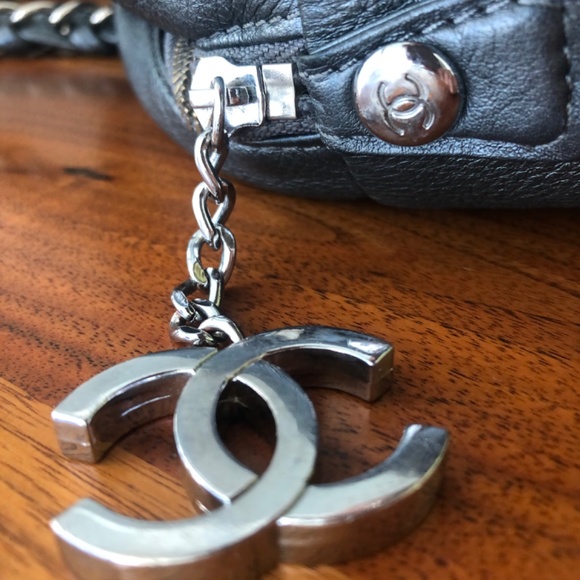 CHANEL BAG GRAY METALLIC CALFSKIN LUXE LIGNE BOWLER MEDIUM - Picture 6 of 15